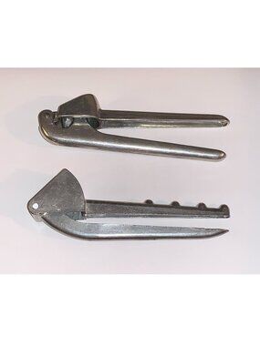 Lot of 2 Vintage Garlic Press Crusher (1) Italy (1) Japan